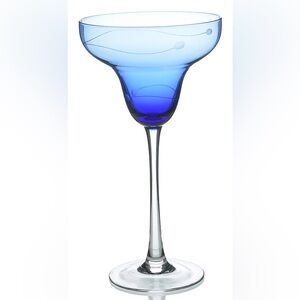 NEW (1)Lenox Tuscany Seasons Tall Margarita Daiquiri glass Cobalt Blue